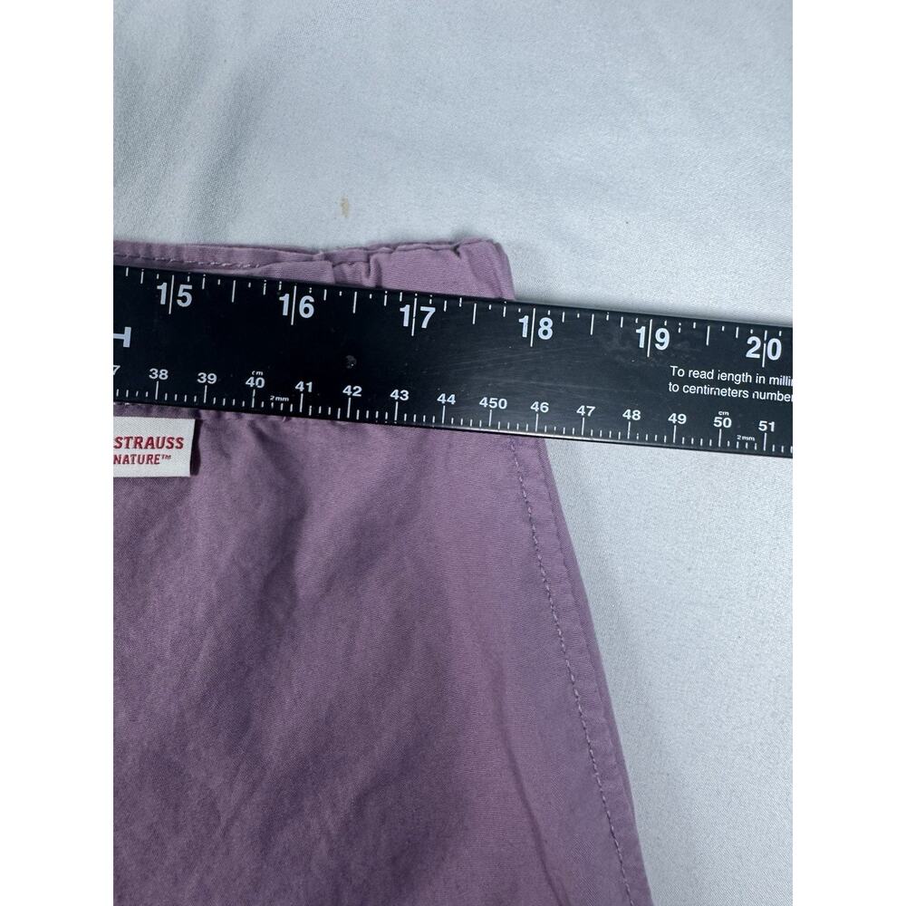Levi Strauss Signature Cargo Shorts Women’s Large Purple Utility Casual - Picture 8 of 11